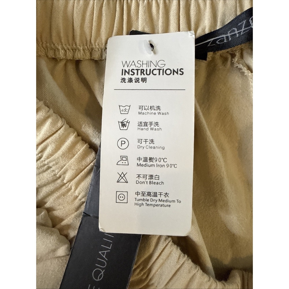 Zanzea Women's Pull On Pants with Pockets Beige Size 3XL (runs small) New - Picture 8 of 9